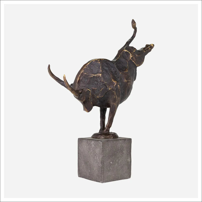 Dillinger Bull Sculpture | Bold Rustic Farmhouse Character
