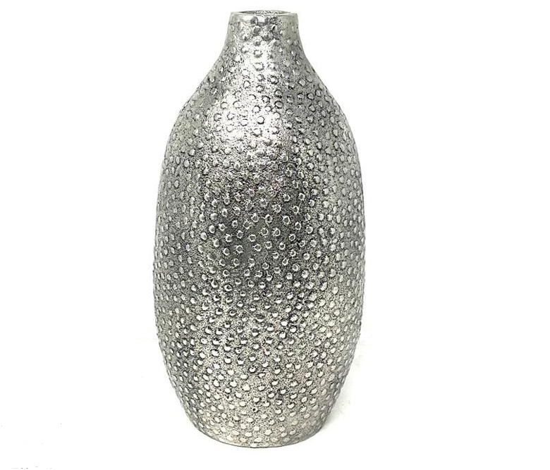 Textured Bronze Aluminum Vase for Modern Decorative Interiors